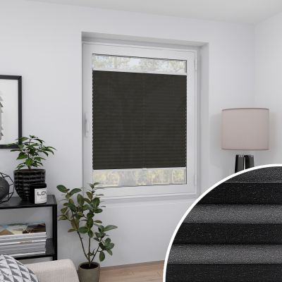 Plissee Classico Pearl Schwarz