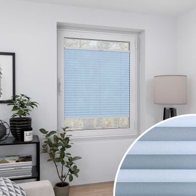Plissee Classico Pearl Himmelblau
