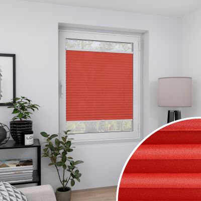 Plissee Classico Pearl Rot