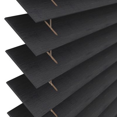 Holzjalousie Shades 50 mm Schwarz