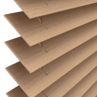 Holzjalousie Shades 50 mm Mokka hell